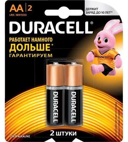 Батарейки Duracell Basic AA 2 шт