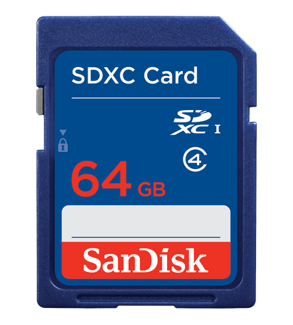 Карта памяти SanDisk MicroSDXC 64 Гб Class 4