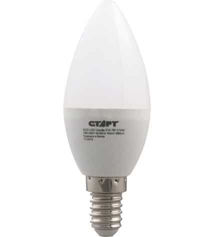 Светодиодная лампа Старт Экономь 7W E14 свеча теплый белый