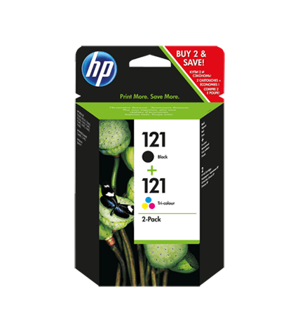 Картридж HP 121 CN637HE струйный черный и трехцветный 2 шт