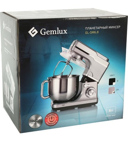 Миксер Gemlux GL-SM6,8GR планетарный