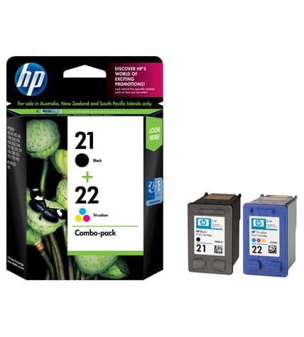 Комплект картриджей HP 21 C9351A черный + HP 22 C9352A цветной