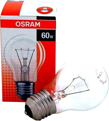 Лампа накаливания Osram 60W E27 Теплая груша