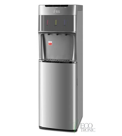 Кулер для воды напольный Ecotronic M30-LXE silver+SS с нижней загрузкой бутыли купить