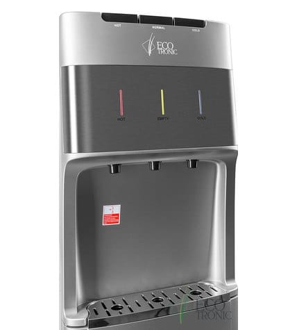 Кулер для воды напольный Ecotronic M30-LXE silver+SS с нижней загрузкой бутыли цена