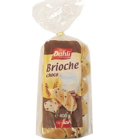 Булочки молочные Dahli Brioche с шоколадом 10 шт