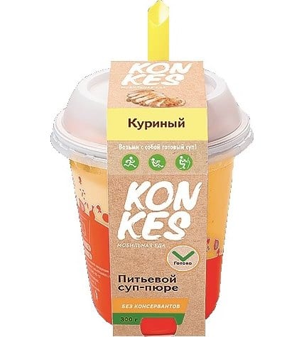 Суп-пюре KonKes куриный питьевой 300 г