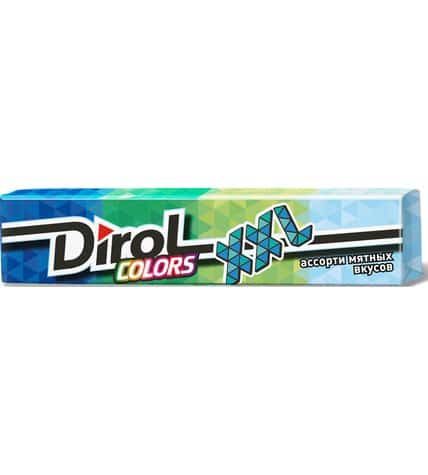 Жевательная резинка Dirol Colors XXL ассорти мятных вкусов без сахара