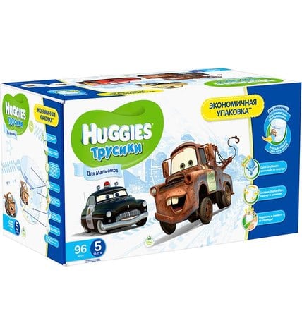 Трусики-подгузники Huggies для мальчиков 5 13-17 кг (упаковка 96 шт)