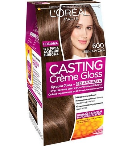 Краска L'Oreal Casting Creme Gloss для волос темно-русый 600