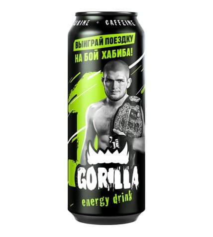 Напиток Gorilla Energy Drink Оригинальный 0,45 л
