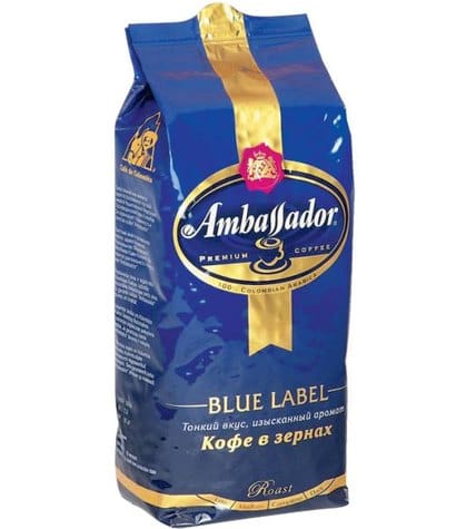 Кофе Ambassador Blue Label в зернах 1 кг