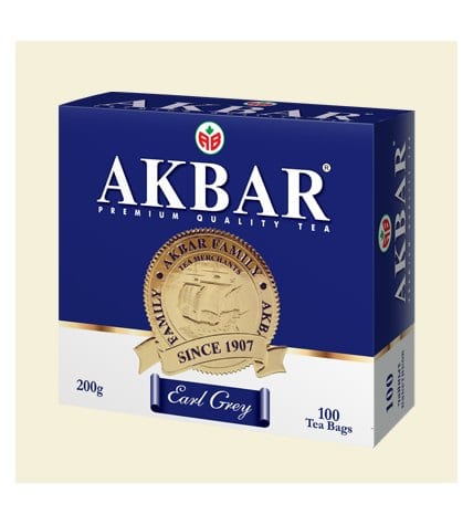 Чай черный Akbar Earl Grey в пакетиках 2 г х 100 шт