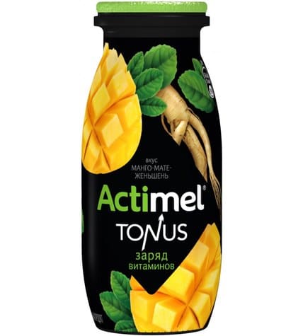 Напиток Actimel Tonus манго-мате-женьшень 100 г