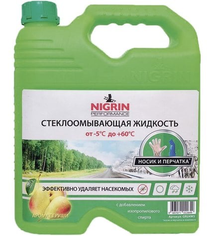 Жидкость для стеклоомывателя Nigrin Груша летняя до +60°C 4 л