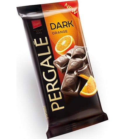 Шоколад Pergale темный с апельсиновой начинкой
