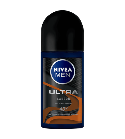Антиперспирант Nivea Men Ultra Carbon антибактериальный эффект роликовый 50 мл
