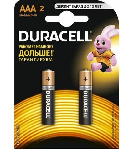 Батарейки Duracell AAA MN2400 2 шт