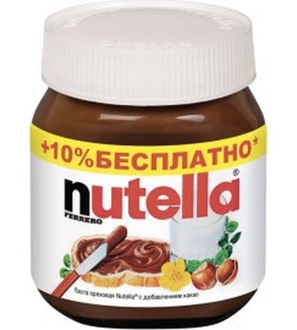 Шоколадная паста Nutella лесные орехи какао