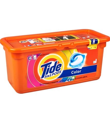 Капсулы для стирки Tide Color для цветного белья 30 шт купить