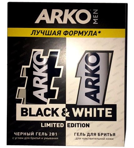 Подарочный набор Arko Black&White гели 200 мл