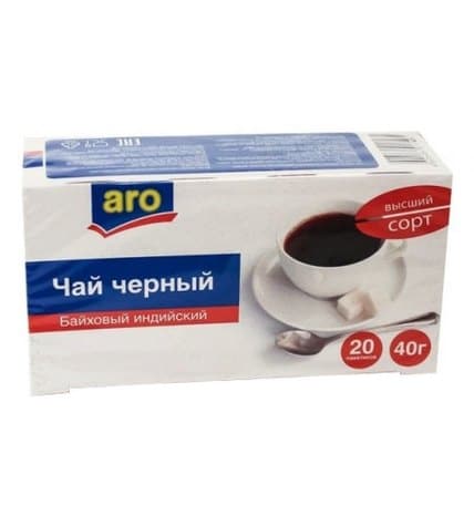 Чай черный Aro в пакетиках 1,8 г 20 шт