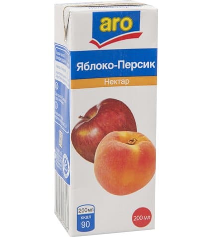 Нектар Aro яблоко персик 2 л