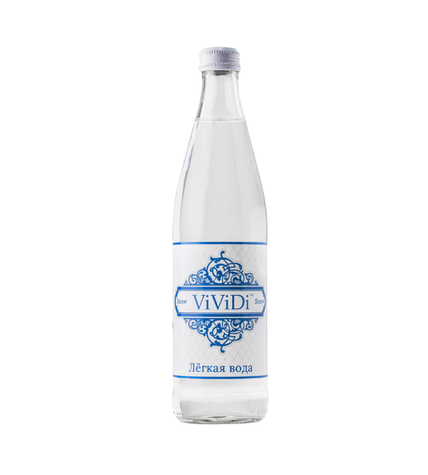 Вода «ViViDi Snow» 0,5 литра в стеклянной бутылке (12 бутылок)