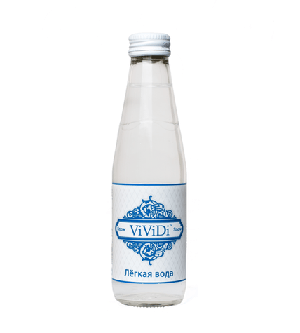 Вода «ViViDi Snow» 0,2 литра в стеклянной бутылке (12 бутылок)