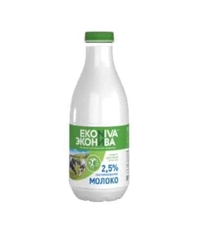 Молоко ЭкоНива пастеризованное 2,5% 1 л