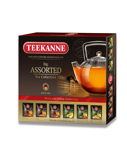 Набор чая черного и зеленого Teekanne Big Assorted Tea Collection 1,7 г х 24 шт