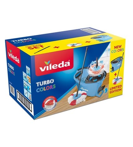 Набор для уборки Vileda Easy Wring and Clean Turbo Colors голубой 2 предмета