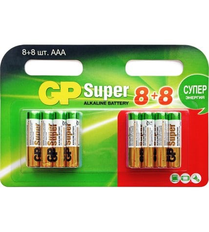 Батарейки GP AAA Super Alkaline 16 шт