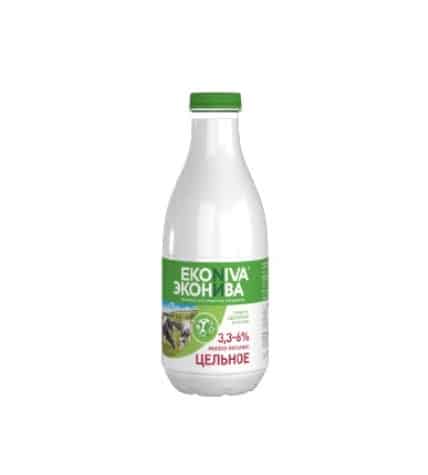 Молоко ЭкоНива пастеризованное 3,3 - 6% 1 л
