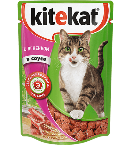 Корм Kitekat для кошек ягненок рагу 85 г