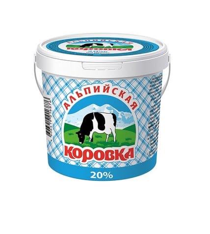 Молокосодержащий продукт Альпийская Коровка 20% 900 г