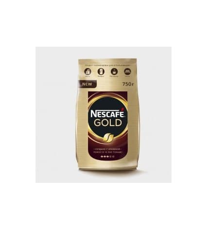 Кофе Nescafe Gold растворимый во флоу-паке 750 г