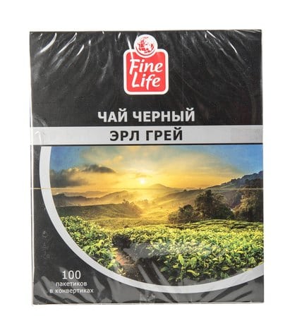 Чай черный Fine life Эрл Грей 1,8 г х 100 шт
