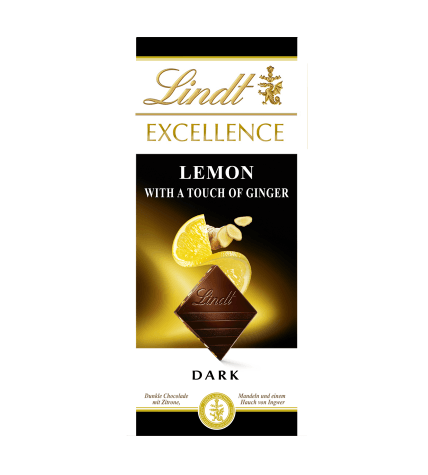 Шоколад Lindt Excellence темный лимон-имбирь 100 г