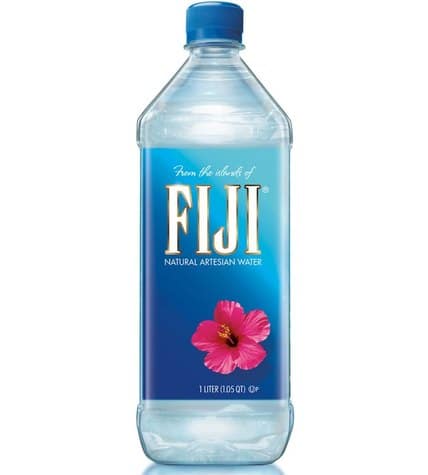 Вода «Fiji» (Фиджи) 1 литр в пластиковой бутылке (12 бутылок)