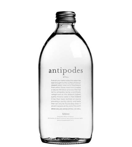 Вода «Antipodes» (Антипоудз) 0,5 литра в стеклянной бутылке (24 бутылки)