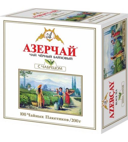 Чай черный Азерчай мелколистовой пакетированный 100х2 г