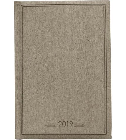 Ежедневник InFolio A5 150х210 мм 176 листов Wood серый датированный на 2019 год