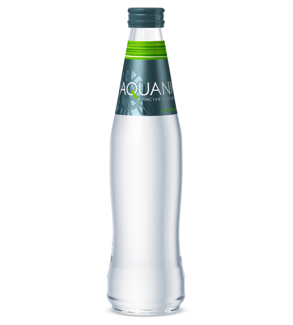 Питьевая вода «Aquanika» 0,35 л в стеклянной бутылке газированная (12 шт)