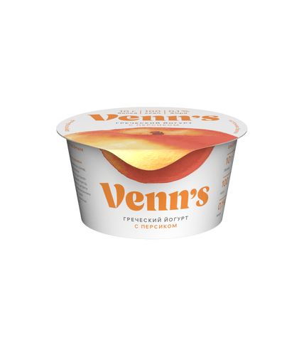 Йогурт Venn's Персик греческий 130 г