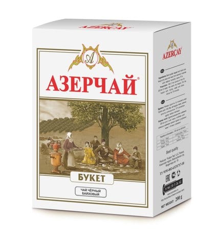 Чай черный Азерчай Букет азербайджанский байховый крупнолистовой