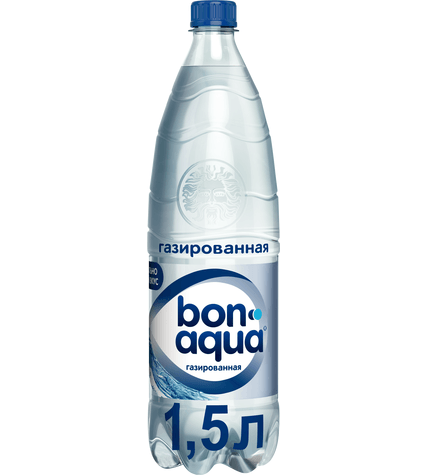 Вода питьевая BonAqua газированная столовая 1,5 л