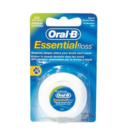 Зубная нить Oral-B Essential Floss вощеная с мятой