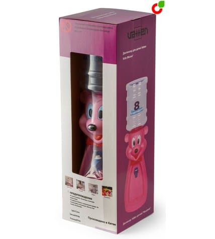 Детский кулер для воды VATTEN kids Mouse Pink (Китай) купить