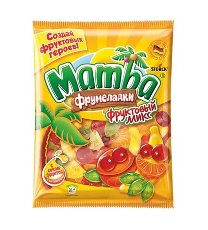 Мармелад жевательный Mamba фруктовый микс 140 г